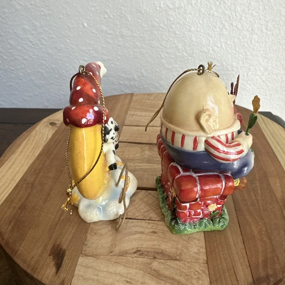 St Nicholas Square Novelty Nursery Rhyme Character Christmas Ornaments Set of 4